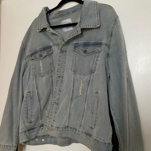 Lily and Lottie by Chelsea DeBoer black fringe Jean jacket - Picture 2 of 3